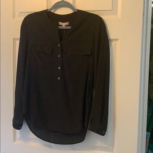 Banana republic silk black top